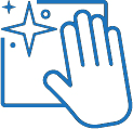 Cleaning hand