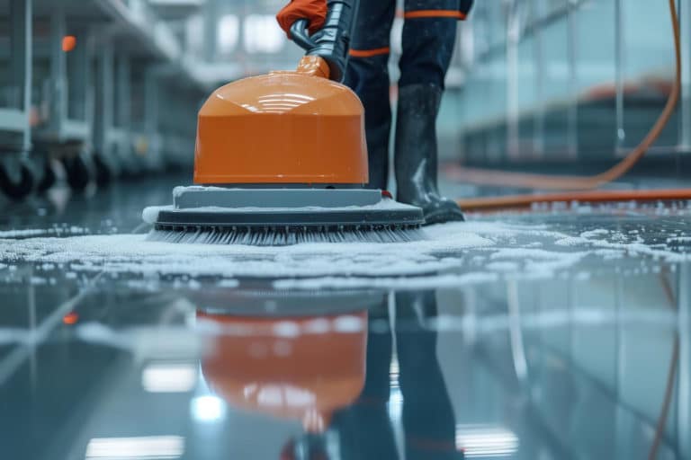 Cleaning floor